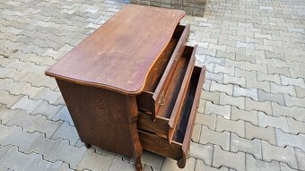 Dřevěný TV stolek + skříňka - 7