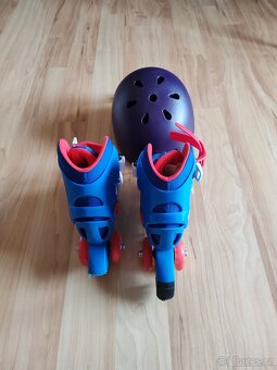 Kolečkové brusle Oxelo 28-30,helma Crivit dětská L-XL - 7
