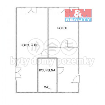 Pronájem bytu 2+kk, 40 m², Litoměřice, ul. Smetanova - 7