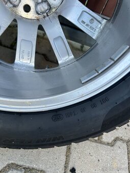 Alu kola + Pneu VW PASSAT B8 3G 215/55 originál,R17 - 7