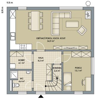 Prodej rodinného domu 138 m2, pozemek 465 m2 - 7