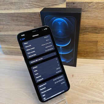 iPhone 12 Pro Max 128GB, 100% baterie, modrý (rok záruka) - 7