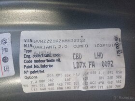 Dily vw golf 6 2.0tdi 103kw cbd 6q manual - 7