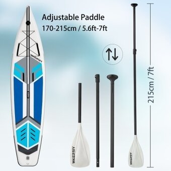 WKERSIY 3,8M Nafukovací paddleboard - 7