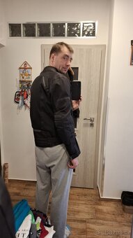 Černá motobunda 2XL s chráničem páteře, ramen a loktů - 7