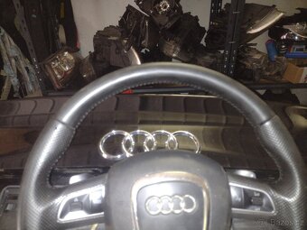 Audi A4 b8,A5,A6 4f tříramenný multifunkční volant s pádlama - 7