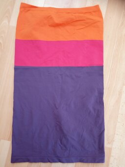 Lněná, manšestrová, elastická, mini/maxi sukně-vel. S, M - 7