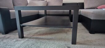 Velká šedá rozkládací sedačka do U + stolek - 7