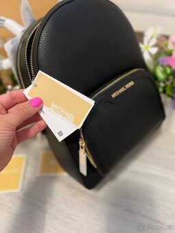 Batoh backpack Michael Kors kožený černý medium - 7