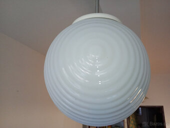 RETRO lustr 4ks,opálové sklo,cca 1970-80 - 7