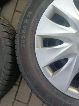 459. Plechové disky R16 BMW + Poklice + zimní pneu. - 7