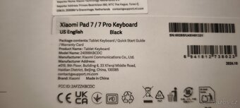 Originál klávesnice na Xiaomi 7 Pro - 7