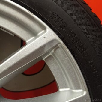 ALU kola Borbet 5x112, ET48, zimní pneu 205/55 R16 - 7
