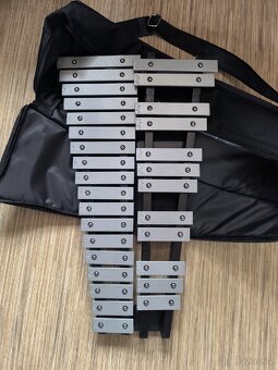 Kovový xylofon (metalofon) + brašna - NOVÝ - 7