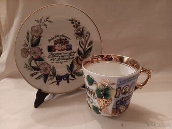 Porcelánový šálek- Rakousko Uhersko, vojáci - 7