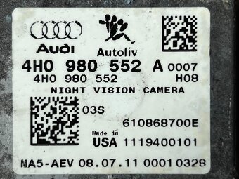 Kamera noční vidění 4H0980552A Audi A7 4G r.v. 2012 - 7