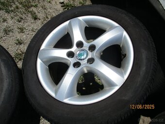 Alu kola ŠKODA 5x100 r15 letní Pirelli 195/55 BR15 - 7