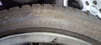PRODÁM SADU ALU DISKŮ R17 205/45R17 CELOROČNÍ - 7