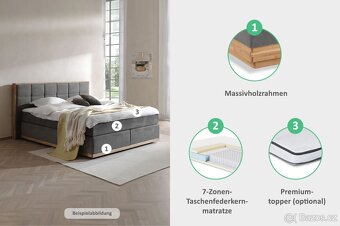 Boxspring postel Levana 200x200 , NOVÁ ❗️ - 7