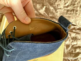 Modré semišové rámové chukkas Grenson - 7