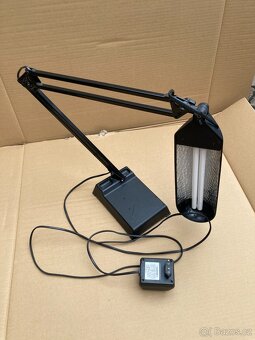 Stolní lampa černá, dvouramenná - 7