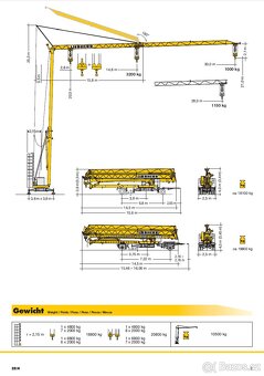 Věžový jeřáb LIEBHERR 32H - pronájem - 7