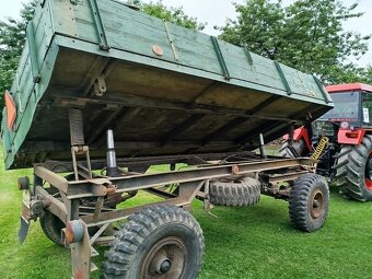 Vlek za traktor, vlečka, traktorový přívěs, valník 7t - 7