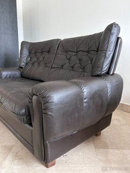 Kožená sedačka a křeslo (prodáme i samostatně) - 7