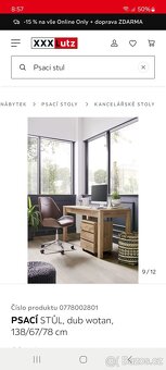 Psací stůl + úložný kontejer a police - 7