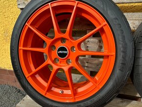 Alu kola 5x112 r17 AUTEC WIZARD + pneu 225/45/17  TOP STAV - 7