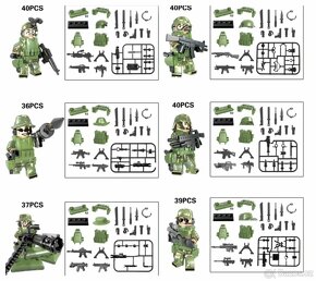 Rôzne sety vojakov (8ks) 2 + doplnky - typ lego - 7