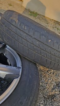 Alu hliníkové disky, ráfky R14 J5,5 s pneu 165/70 - 7