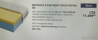 Matrace 160 x 200 cm - 7