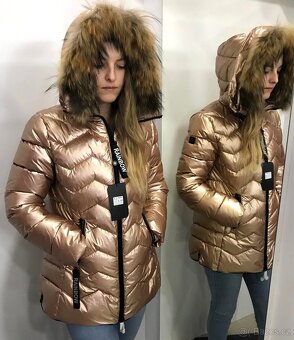LUXUSNÍ PROŠÍVANÁ BUNDA ♣ CELEBRITY STYL ♣ VEL.XL - 7