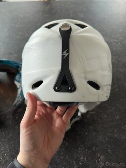 Helma Blizzard Stroke white/silver matt + brýle dětské - 7