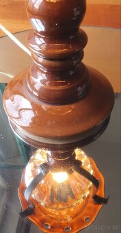 Staré vintage stolní lampy. Sklo, Porcelán - 7