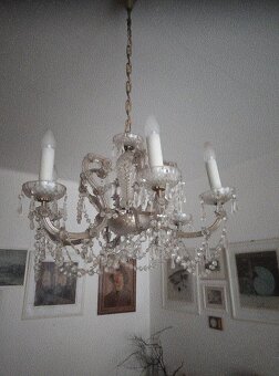 Křišťálový lustr, 6.ramenný (Český křišťál) - 7