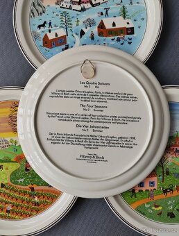 Nádherná sada 4 porcelánových talířů „Seasons“ Villeroy&Boch - 7