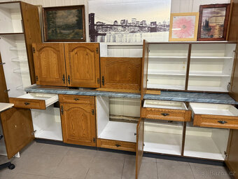 Dubová kuchyňská linka 370cm s lednicí - 7