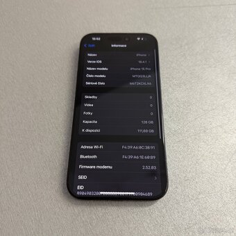 iPhone 15 Pro 128GB, 100% baterie, 12 měsíců záruka - 7