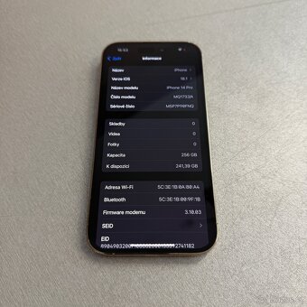 iPhone 14 Pro 256GB zlatý, top stav bez škrábance - 7