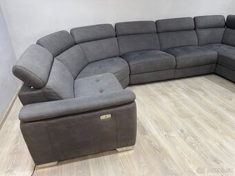 Sedací souprava s polohovatelným křeslem do U - 7