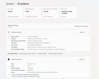 PC sestava - i3, 16GB, 4060, 930GB SSD + příslušenství - 7