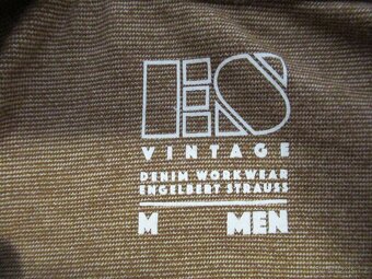 pánské triko STRAUSS VINTAGE M hnědé - 7