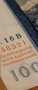 Bankovna 100,-Kč z roku 1940 - 7