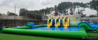 Skákaci hrad loď s bazénom - 7