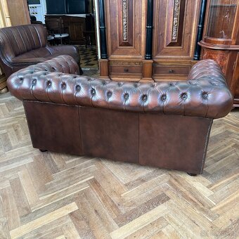 Chesterfield original Velká Británie, pravá kůže - 7