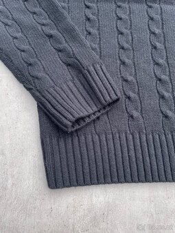 Zara Wool Knit Sweater Black (L) - 7