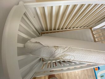 Dětská postýlka 120x60 2 v 1 vč. Matrace scarlett Agáta - 7