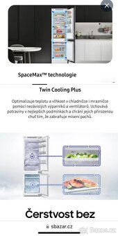Prodám vestavěnou lednici s mrazákem Samsung - 7